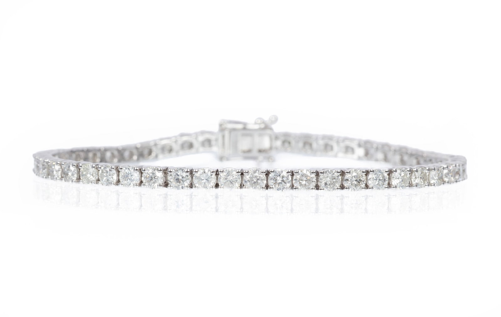 Platinum and Diamond Tennis Bracelet | 8.32 tcw (1 of 5)