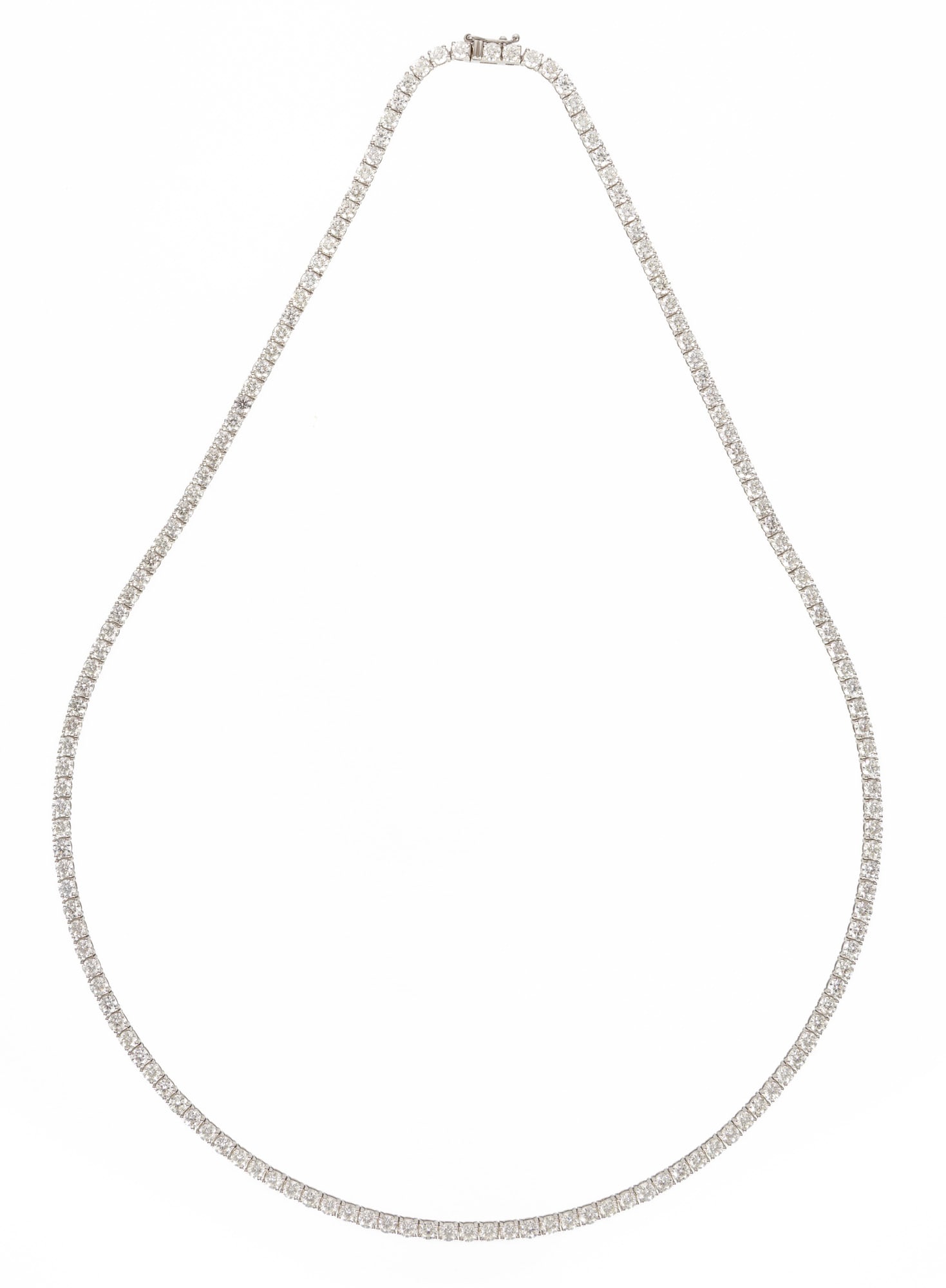 Platinum and Diamond Line Necklace | 16.26 tcw (1 of 5)
