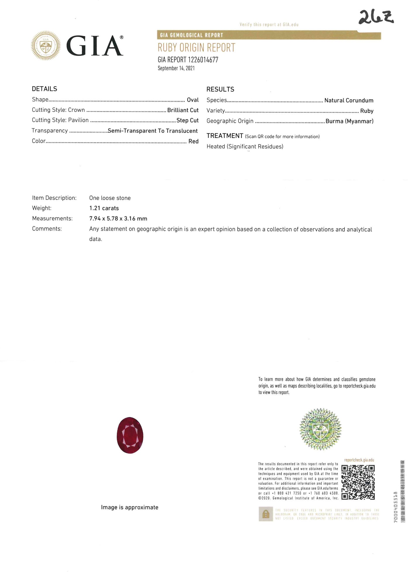 Platinum, Burmese Ruby and Diamond Ring - 6