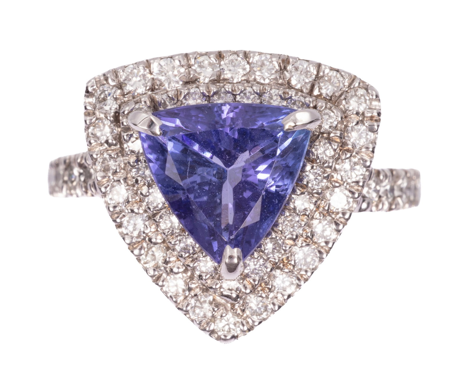14 kt. White Gold, 2.84 carat Tanzanite and Diamond Ring (1 of 4)