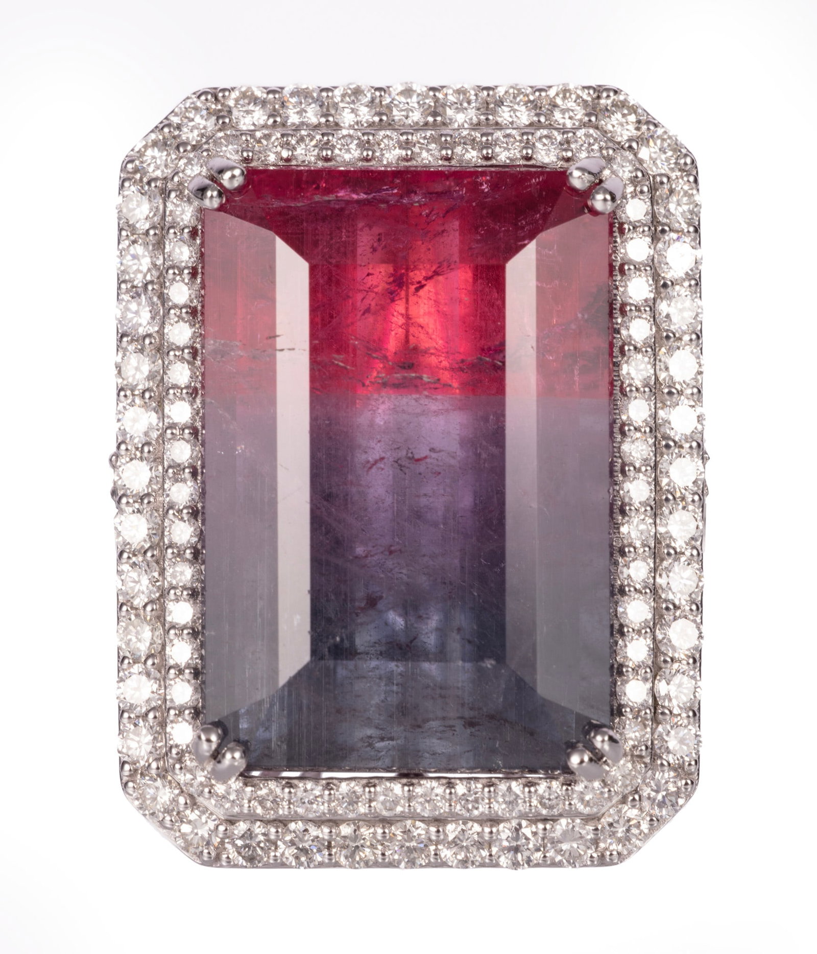 Platinum, Watermelon Tourmaline and Diamond Ring | 24.31 tourmaline tcw (1 of 5)