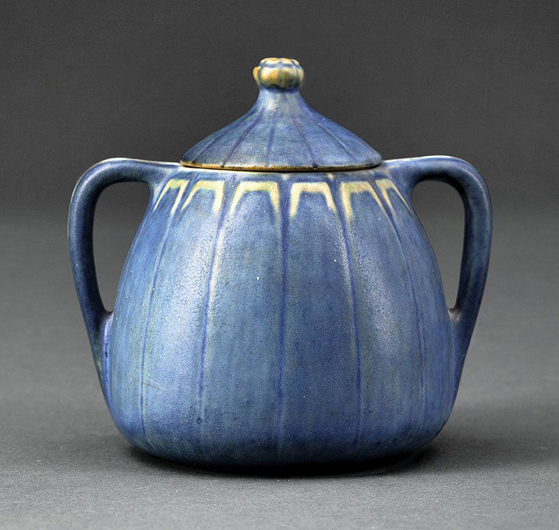 Download A Newcomb College Art Pottery Lidded Sugar Bowl