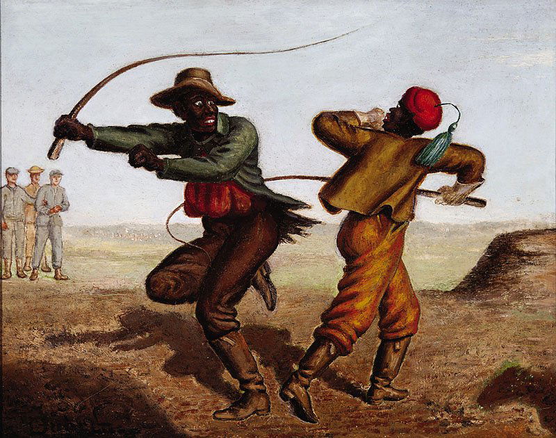 Victor Dubreuil (American, 1846-1946): Victor Dubreuil (American, 1846-1946), "Cracking the Whip", oil on canvas, signed lower left, 16 in. x 20 in., framed Note: Sold to benefit the Acquisition Fund of the Morris Museum of Art, Augusta, G