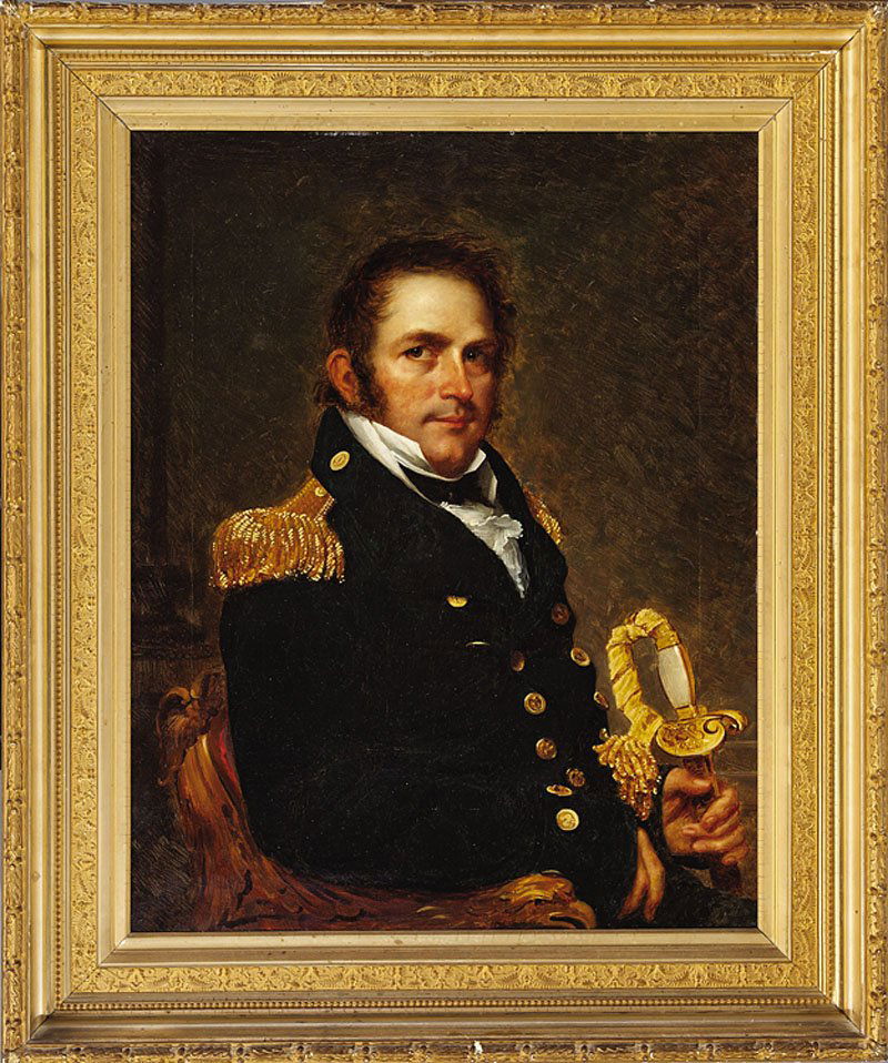 After John Wesley Jarvis (American, 1780-1840): After John Wesley Jarvis (American, 1780-1840), very possibly Charles Bird King (American/DC, 1785-1862), "Commodore John Dandridge Henley", original c. 1816, this copy 1853-1858, oil on canvas, unsig