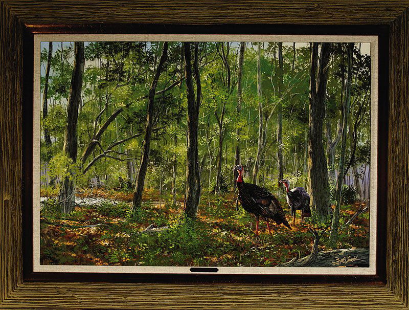 Brett James Smith (American/Louisiana, b. 1958): Brett James Smith (American/Louisiana, b. 1958), "Tom Foolery", 1987, oil on canvas affixed to masonite, signed and dated lower right, 19 3/4 in. x 29 in., framed with artist plaque and title