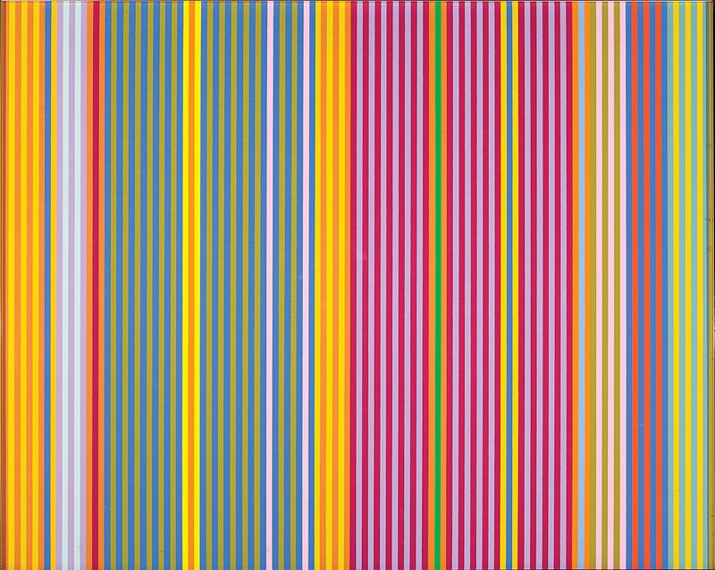 Gene Davis (American/Washington D.C., 1920-1985): Gene Davis (American/Washington D.C., 1920-1985), "Tarzan, Portfolio Series #1", 1971, silk screen on linen, unsigned, "Henri Gallery, Washington, DC" label with title, edition "139/150", date and med