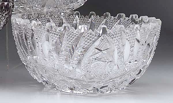 A Libbey American Brilliant Cut Glass
