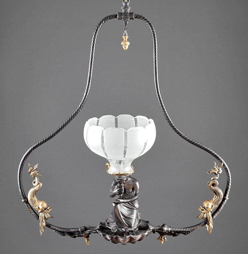 Cornelius & Baker Gas Hall Pendant Nov 22, 2014 Neal Auction