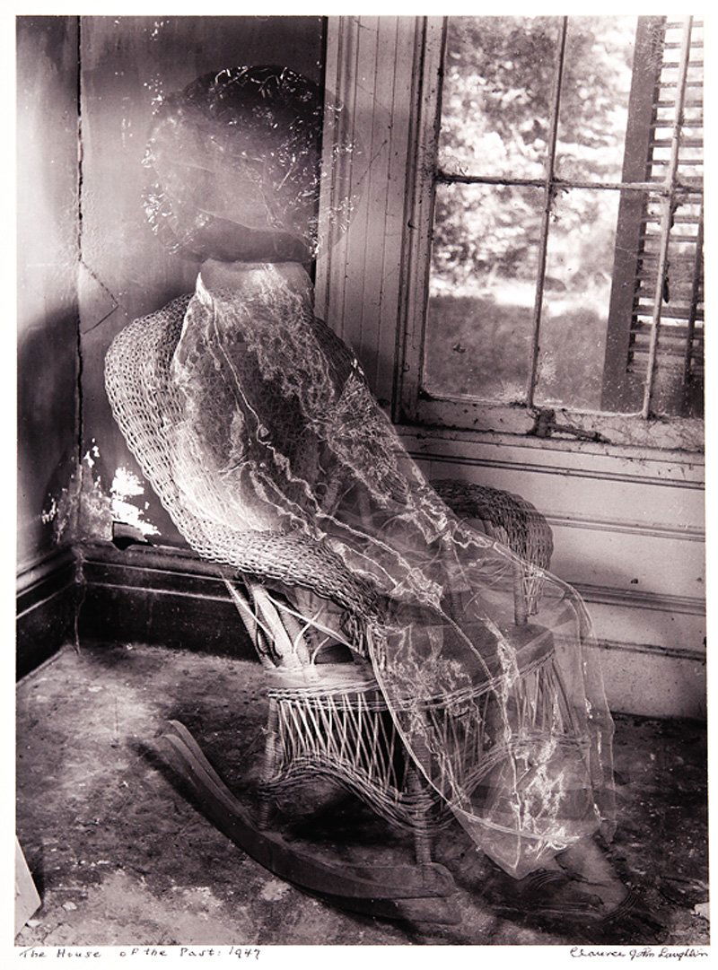 Clarence John Laughlin (American/Louisiana, 1905): Clarence John Laughlin (American/Louisiana, 1905-1985), "The House of the Past", 1947, printed in 1978, silver gelatin print, signed, titled and dated lower margin, artist's stamps and inscriptions en