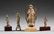 Three Chinese Gilt Bronze Buddhist Figures