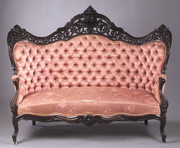Laminated Rosewood Parlor Suite, J. & J.W. Meeks - 2