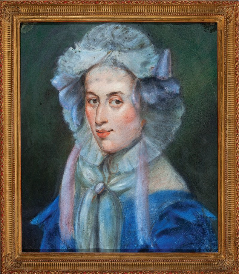 Continental School, early 19th c: Continental School, early 19th c., "Gentleman" and "Lady", 2 pastels on paper, unsigned, sights 12 3/4 in. x 11 in., framed