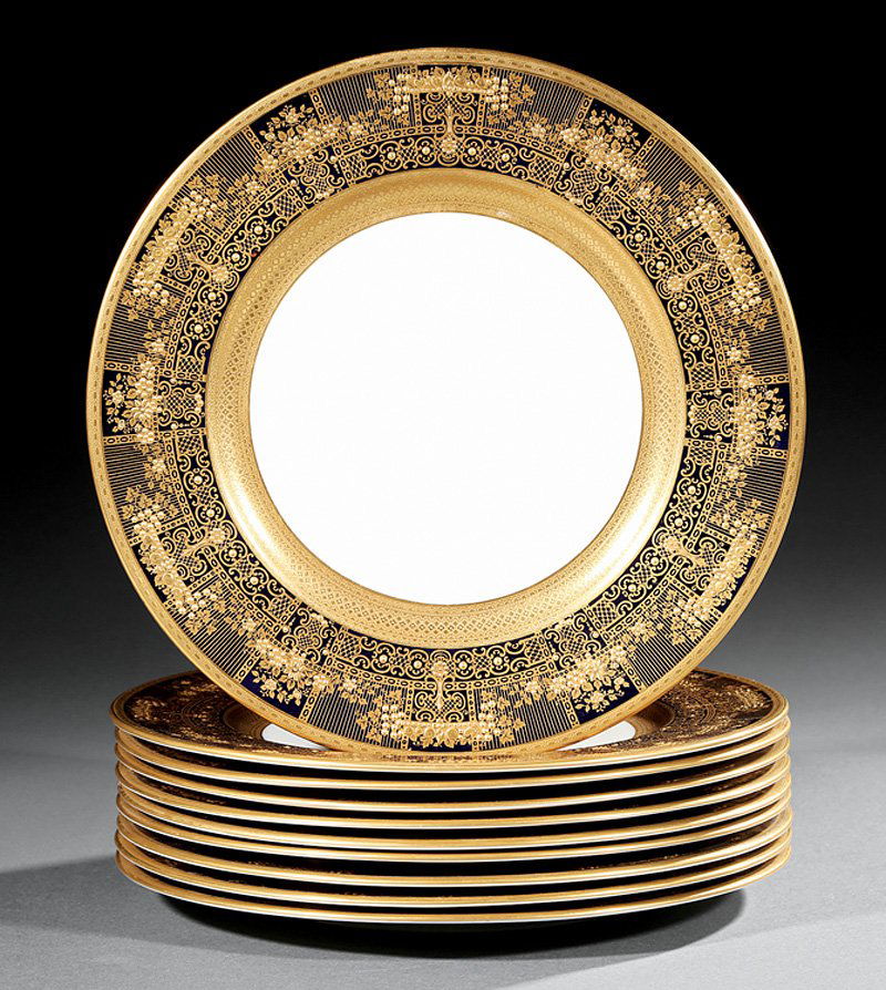 10 Lenox Dinner Plates, ret. Ovington Bros.