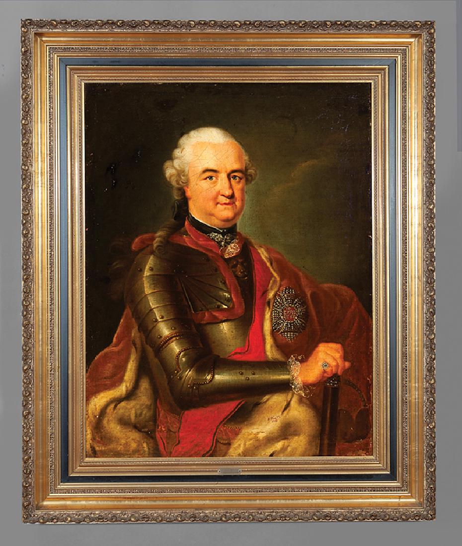Manner of Hyacinthe Rigaud (French, 1659-1743): Manner of Hyacinthe Rigaud (French, 1659-1743), "Claude Alexandre, Comte de Bonneval (1675-1747), later known as Humbaraci Almet Pasa", oil on canvas, signed and dated "H. Rigaud, 1740" lower right, h