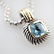 David Yurman Aquamarine Pendant in Sterling and 18k YG
