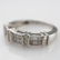 1 CTTW 14k WG Diamond Ring sz 6 - 2