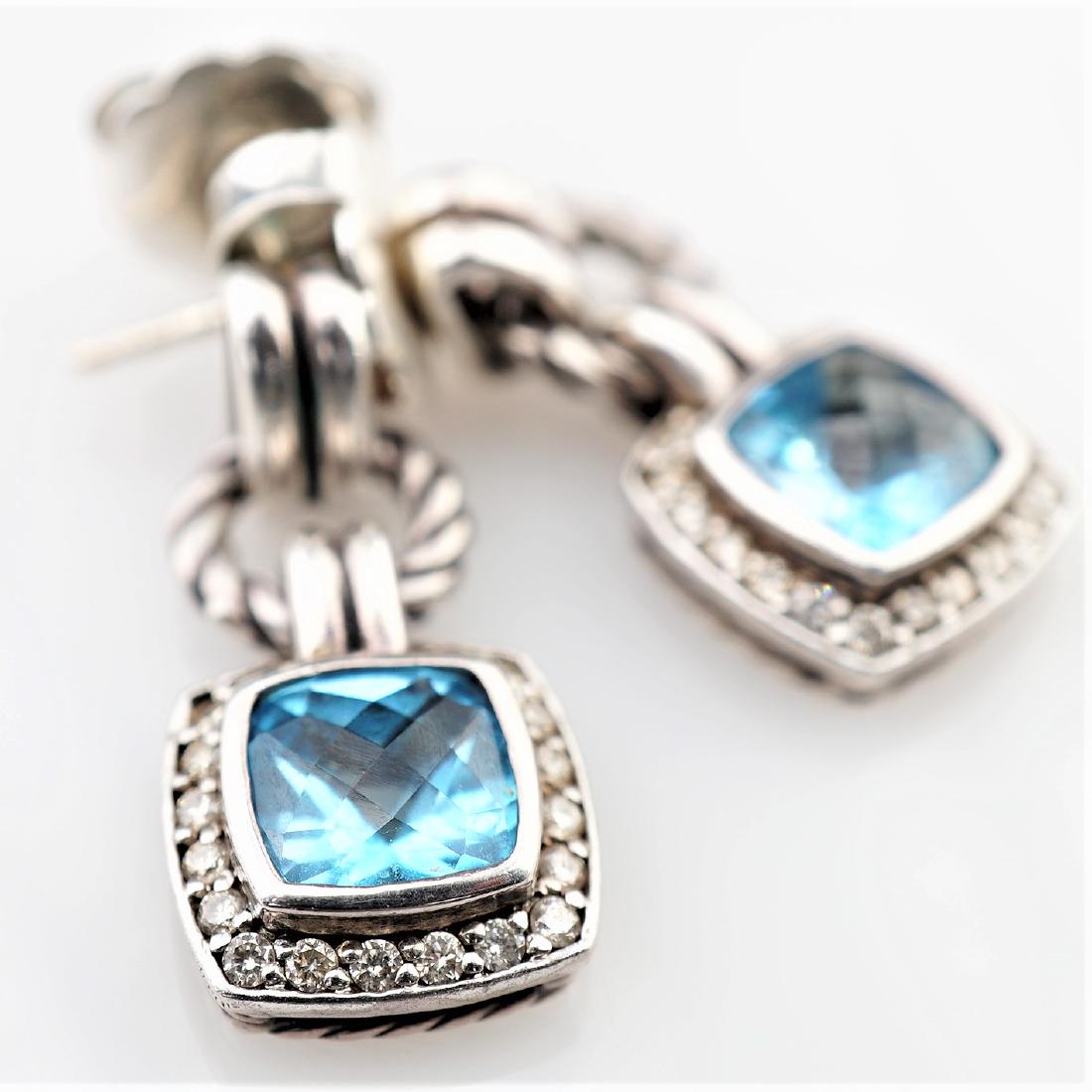 David yurman aquamarine earrings deals