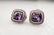 David Yurman Amethyst Earrings with White Diamonds 18k - 3