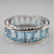 14k WG Aquamarine Ring sz 8 - 2