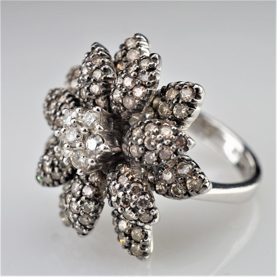 14k WG Le Vian Floral Diamond Ring sz 7 (1 of 4)