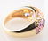 Starfish Diamond & Multistone Ring sz 7 in 14k - 4