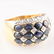 18k YG Le Vian Sapphire and Diamond Ring sz 7 - 2