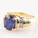 18k YG Le Vian Sapphire & Diamond Ring sz 7