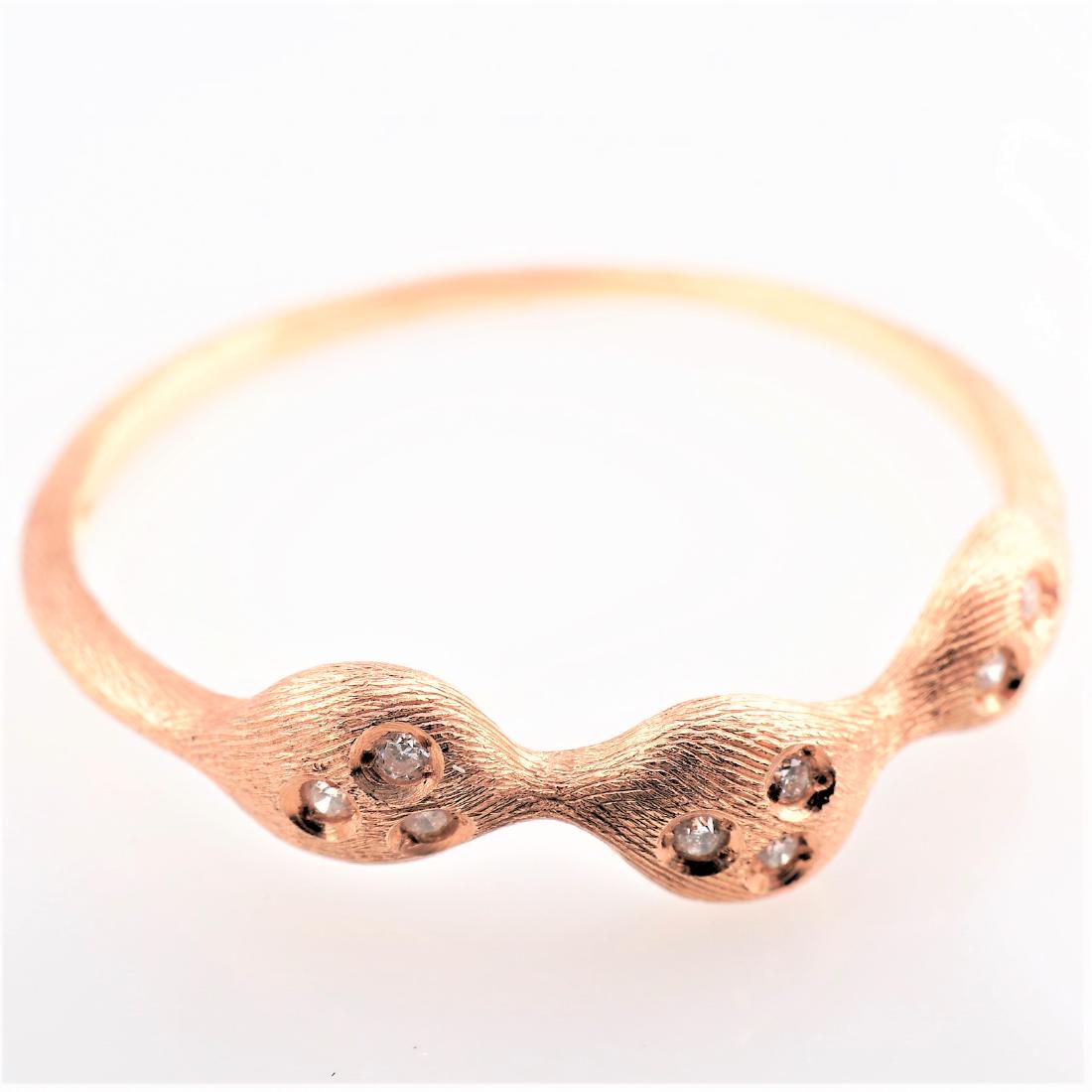 14K RG Nanis Diamond Ring sz 7.75 (1 of 2)