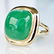 14k YG 6 CT Jade Ring sz5
