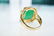 14k YG 6 CT Jade Ring sz5 - 4