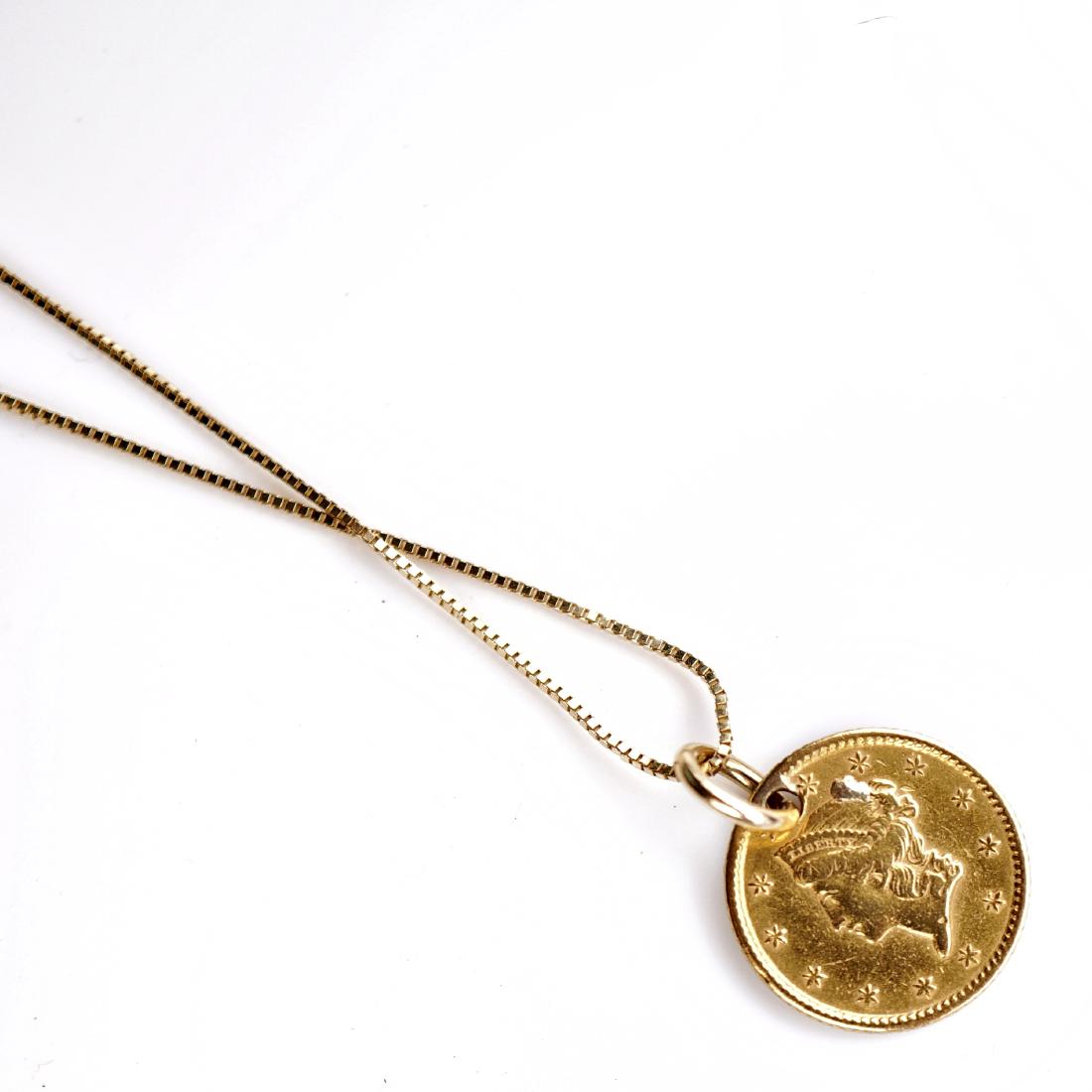 14k Gold Coin Pendant (1 of 2)