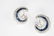 18k WG Sapphire and Diamond Earrings - 2