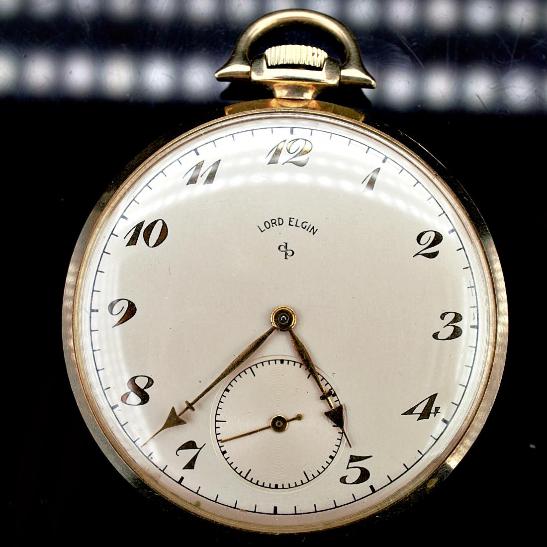 Lord Elgin 14k YG Pocket Watch (1 of 4)