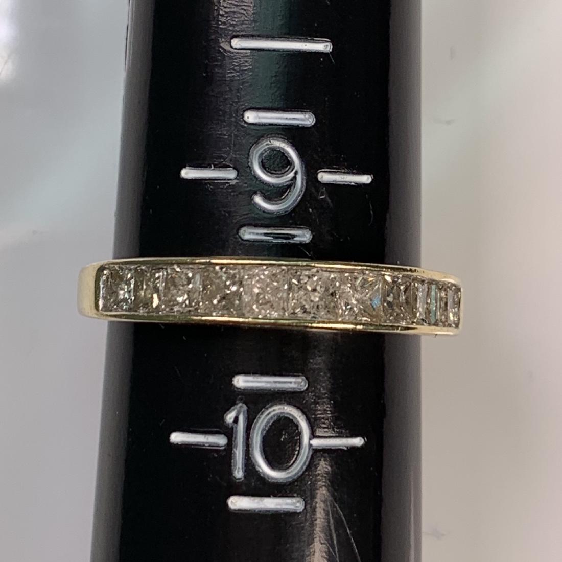 14k YG Channel Set Diamond Ring sz 9.5 (1 of 5)