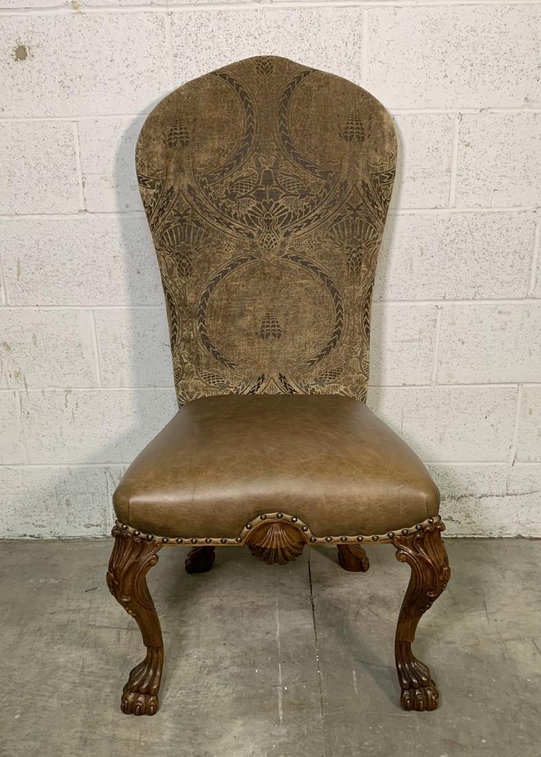Set of 8 Claw Foot Dining Room Chairs (1 of 6)
