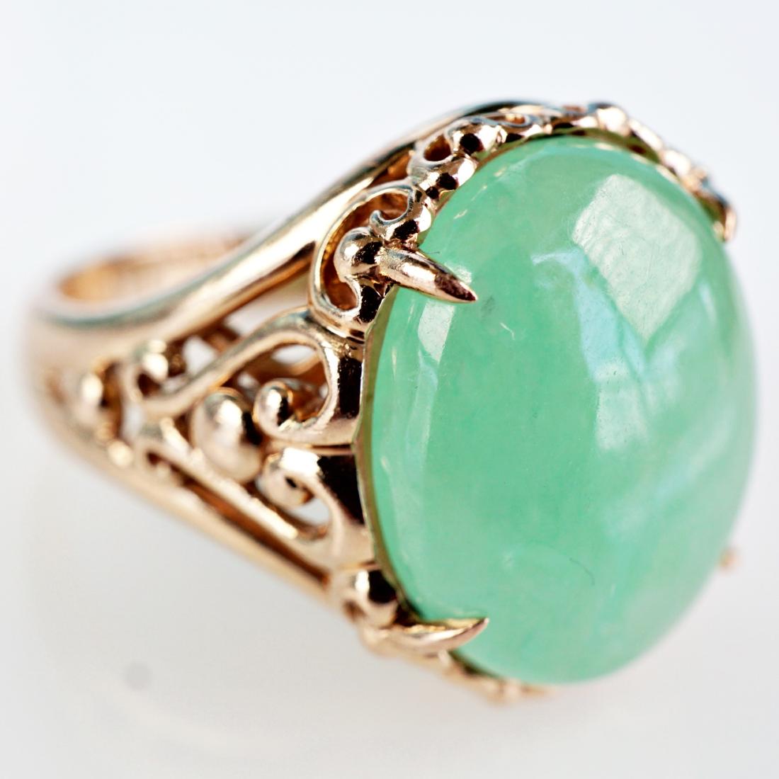 14k RG Jade Ring sz 8 (1 of 4)