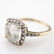 2.5 CT Cushion cut Iolite Ring in YG sz 7