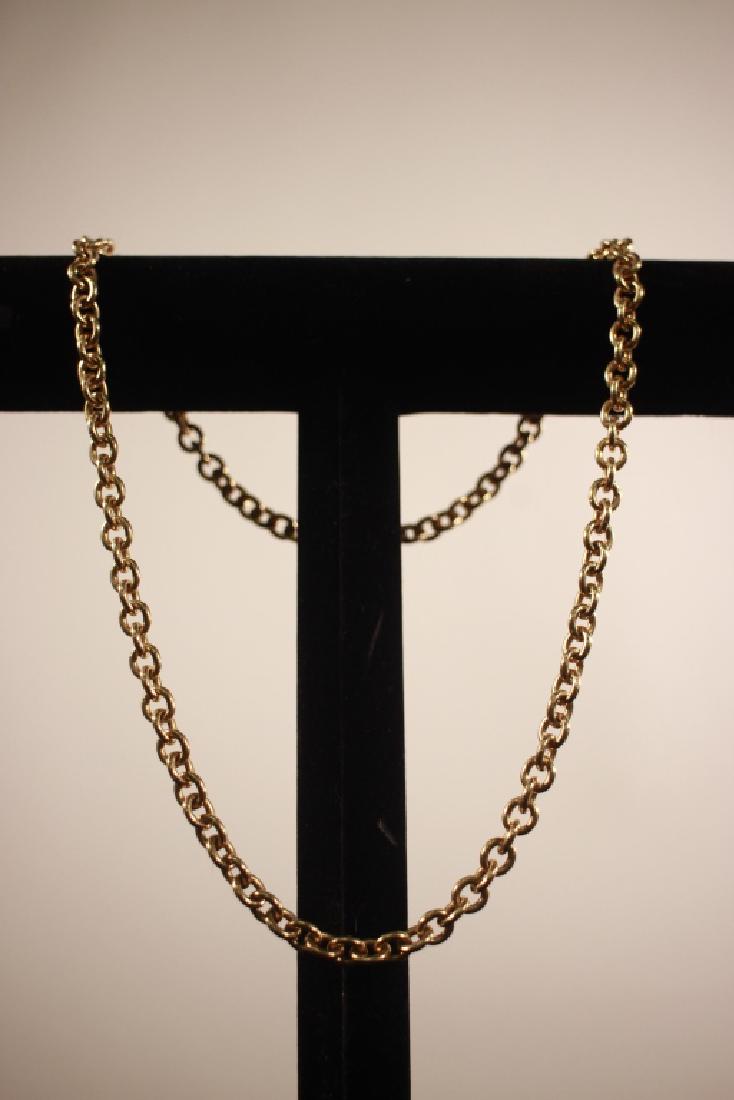 24.5" 10k YG Cable Chain Necklace (1 of 3)