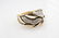 18K YG Enamel and Diamond Leaf Ring sz 7 - 2