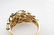 18K YG Enamel and Diamond Leaf Ring sz 7 - 4