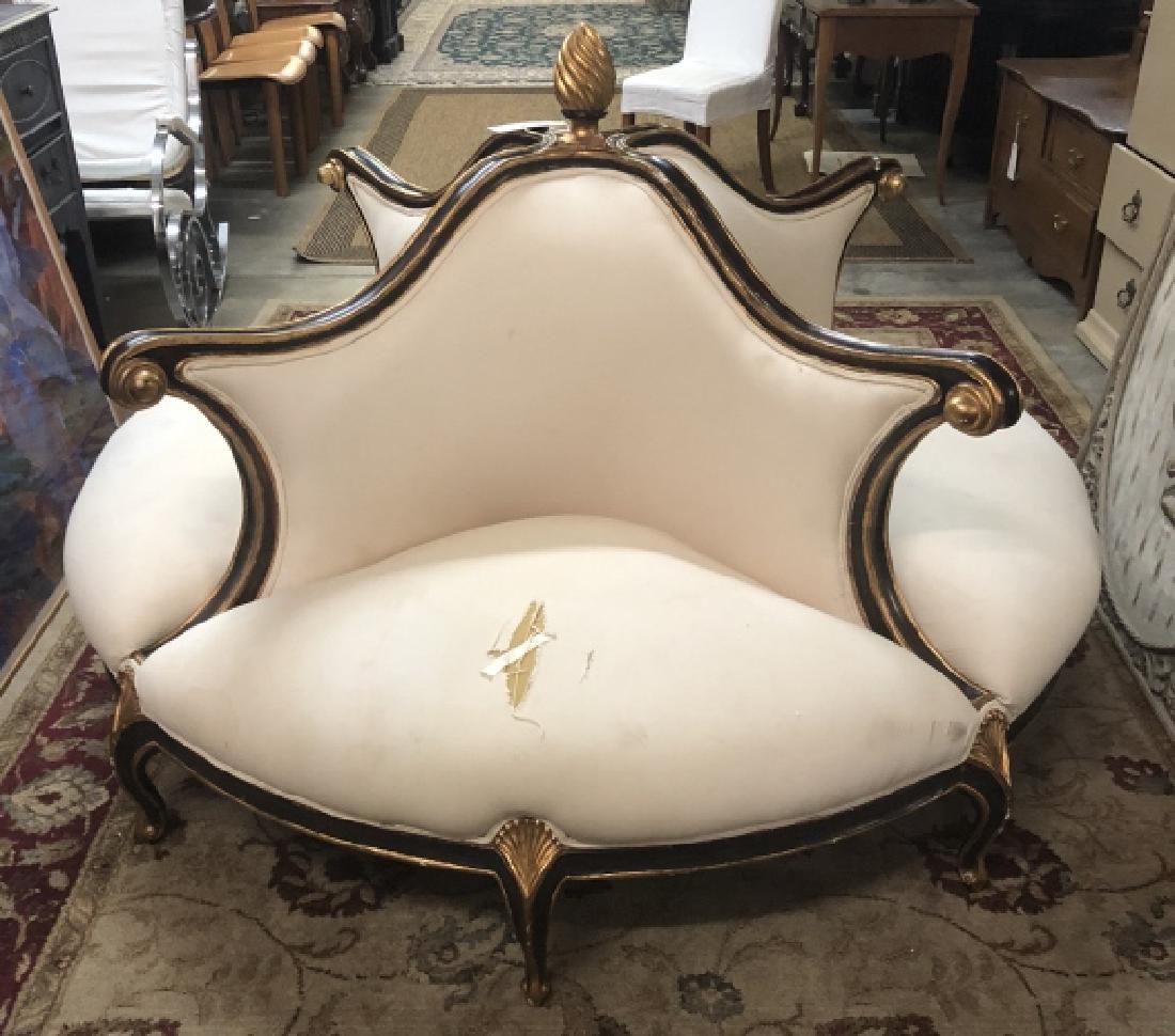 Continental Parcel Gilt Conversation Settee (1 of 8)