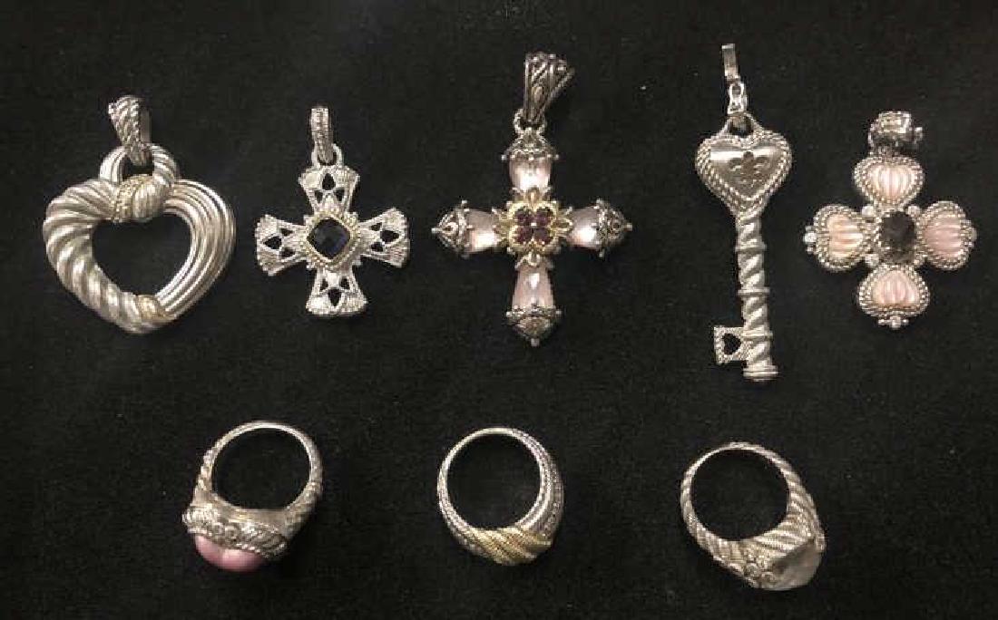 Group, 9 Judith Ripka Sterling Jewelry Pieces (1 of 7)