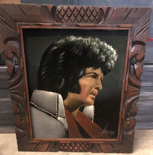 Black Velvet Painting Of Elvis Presley Aug 10 2019 Gallery 63 In Ga