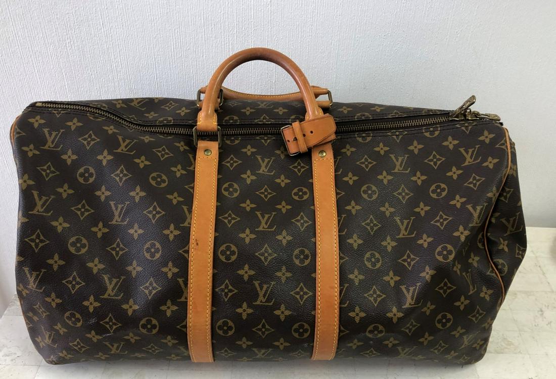 Louis Vuitton Brown Keepall Bandouliere Travel Bag (1 of 6)