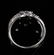 10k WG .25 CTW White Diamond Ring sz 7.5 - 3