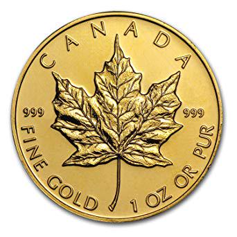 .9999 Fine Gold 1 oz Canadian Maple Coin (1 of 3)