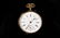 Remontoir Ladies Pocket Watch, 14K 10 Rubies