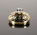 18K Yellow Gold & Diamond Wedding Ring Sz 5 - 5