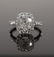 18K White Gold & Diamond Wedding Ring Sz 6.75