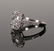 18K White Gold & Diamond Wedding Ring Sz 6.75 - 2